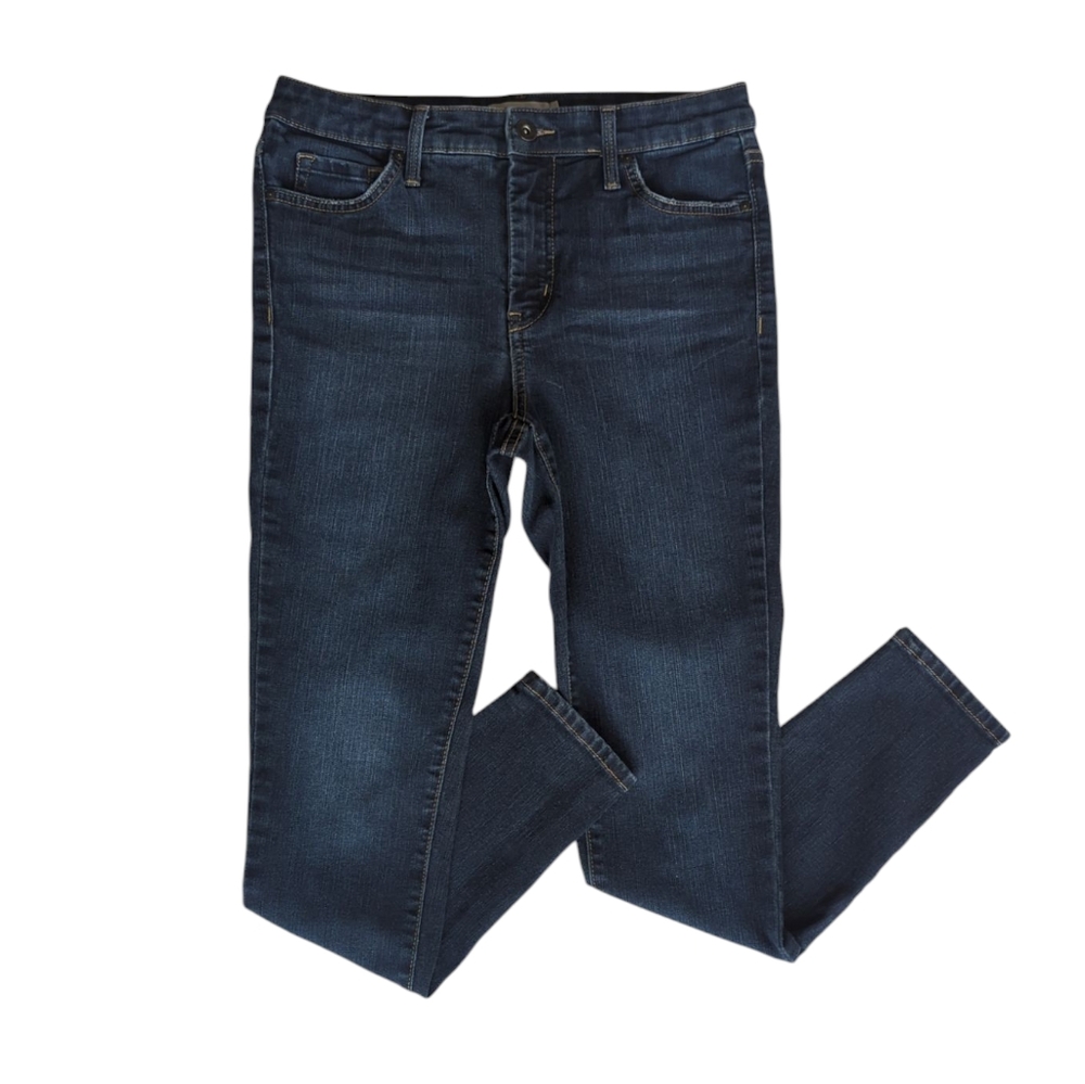Jessica Simpson Adored High Rise Ankle Skinny Jeans 28 Blue Distressed